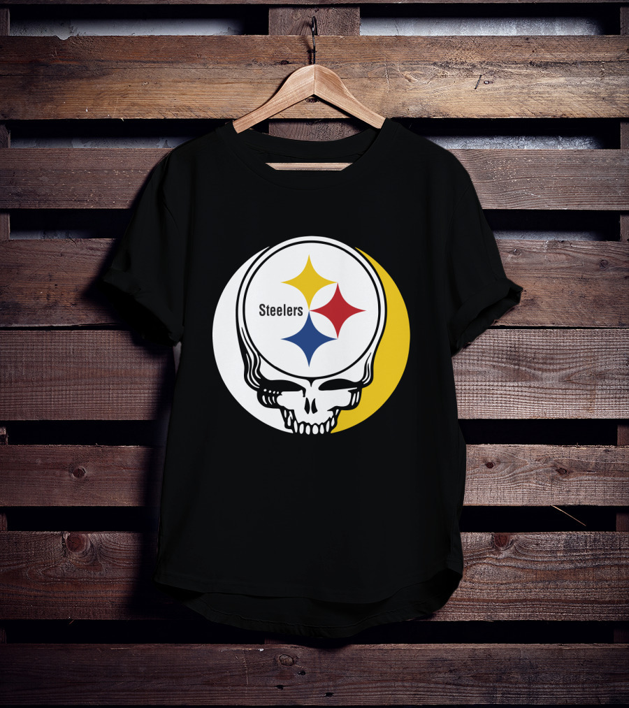 GRATEFUL DEAD Steelers Skull With Team T-Shirt