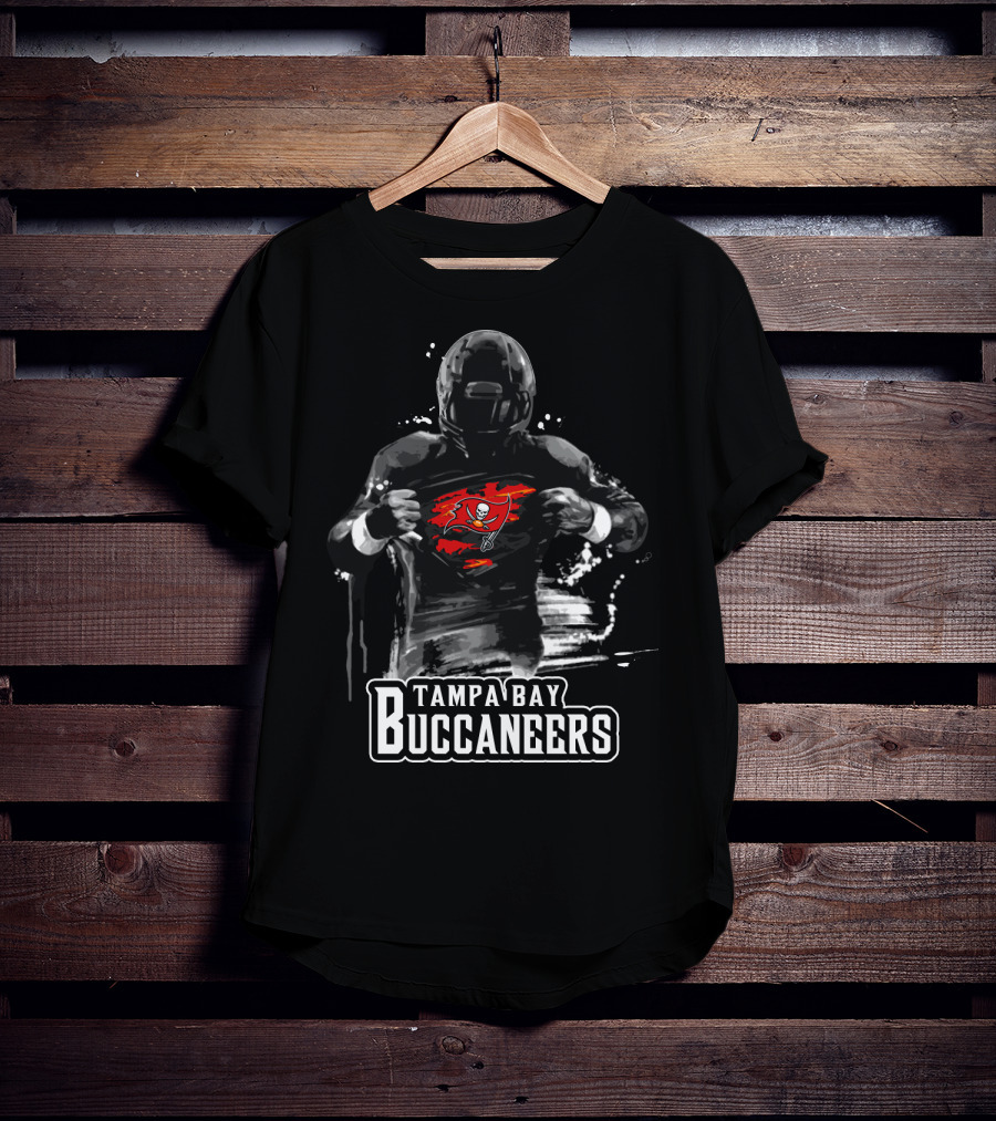 Tampa Bay Buccaneers Football Hero Revealing Team T-Shirt