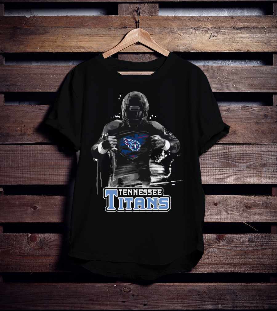 Tennessee Titans Football Superhero Fan Gear T-Shirt
