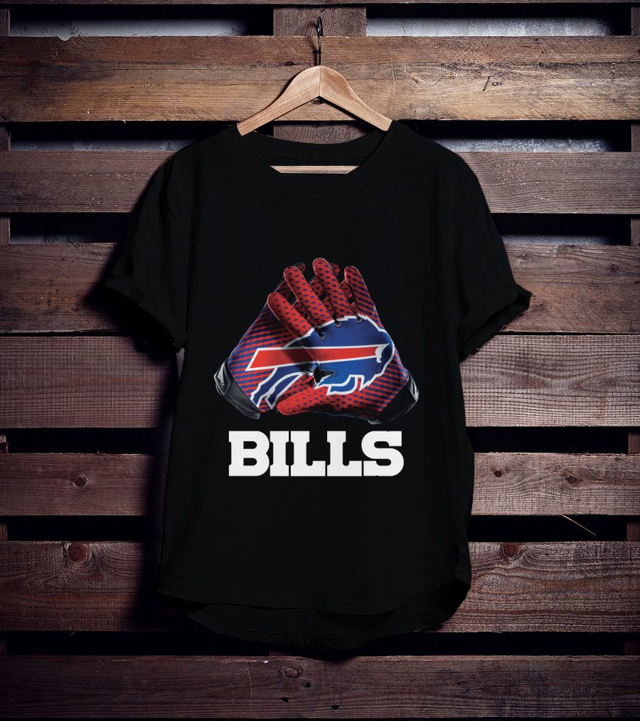 Bills Nfl Team Buffalo Gloves T-Shirt