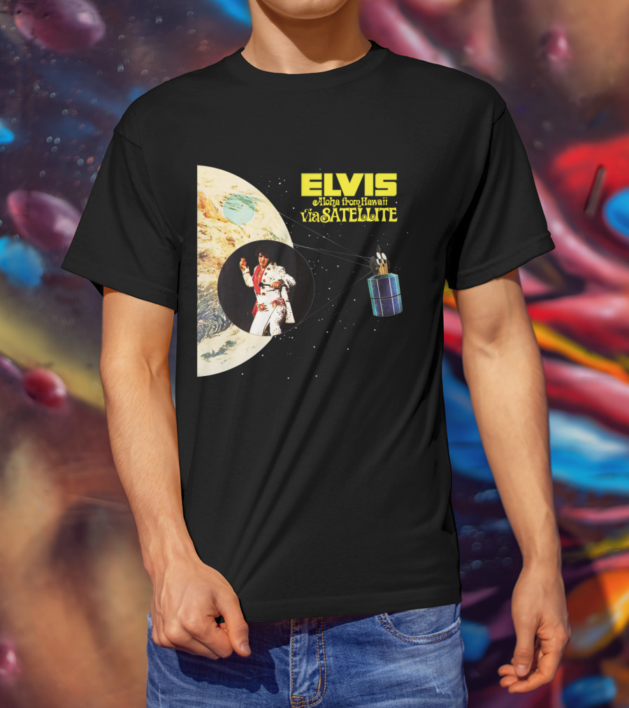 Elvis Aloha From Hawaii Via Satellite Earth Image Performance T-Shirt