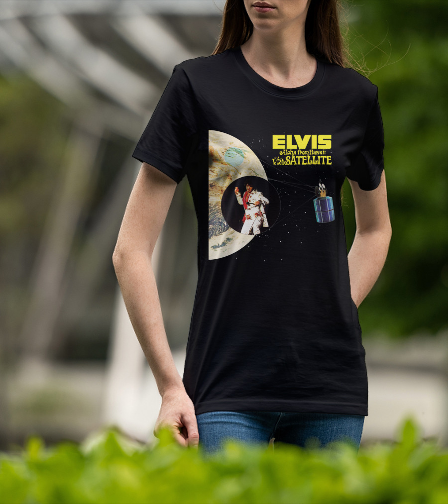 Elvis Aloha From Hawaii Via Satellite Earth Image Performance T-Shirt