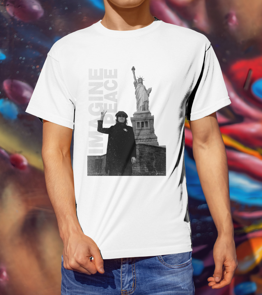 Imagine Peace Liberty Statue JLN 08 T-Shirt