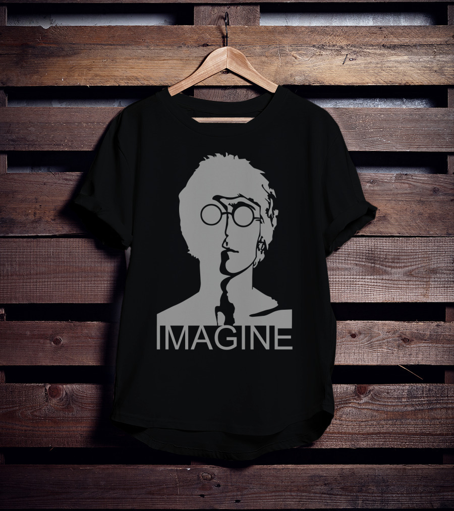 Imagine John Lennon Silhouette Glasses T-Shirt