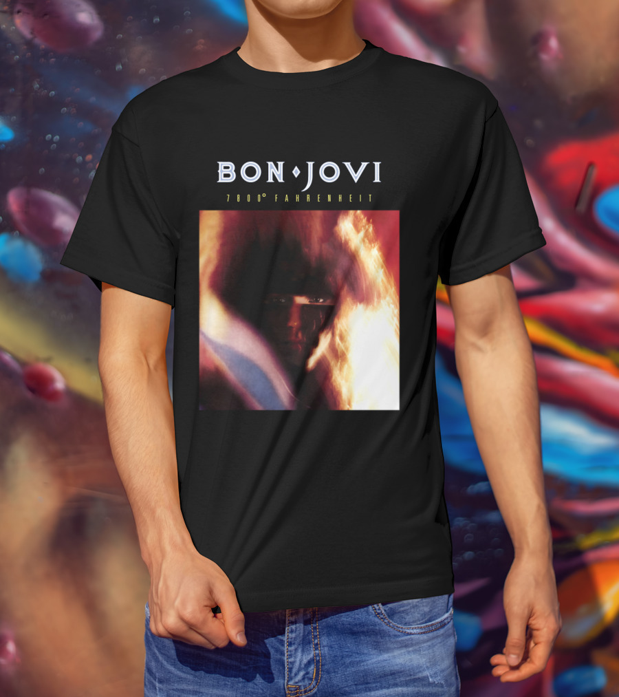 Bon Jovi 7800 Degrees Fahrenheit Album T-Shirt