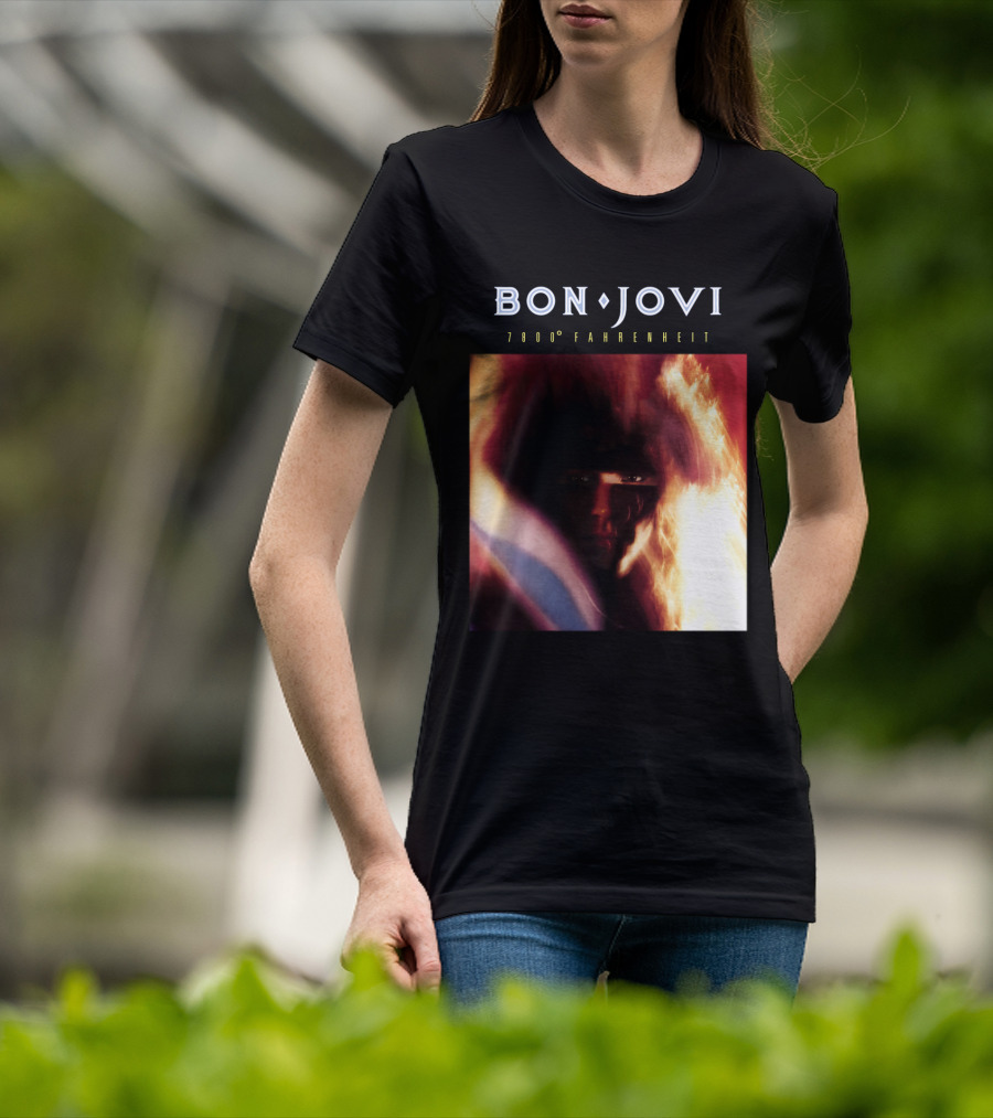 Bon Jovi 7800 Degrees Fahrenheit Album T-Shirt