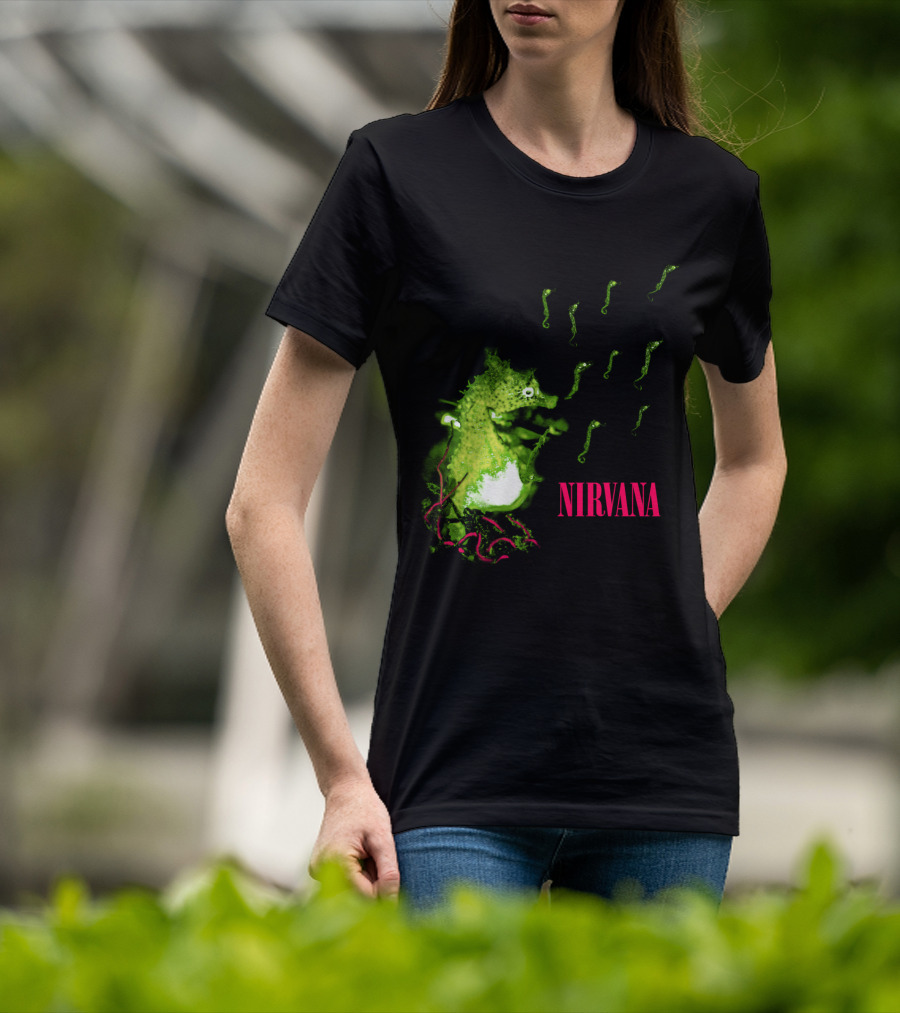 Nirvana Nvn 13 Green Seahorse T-Shirt