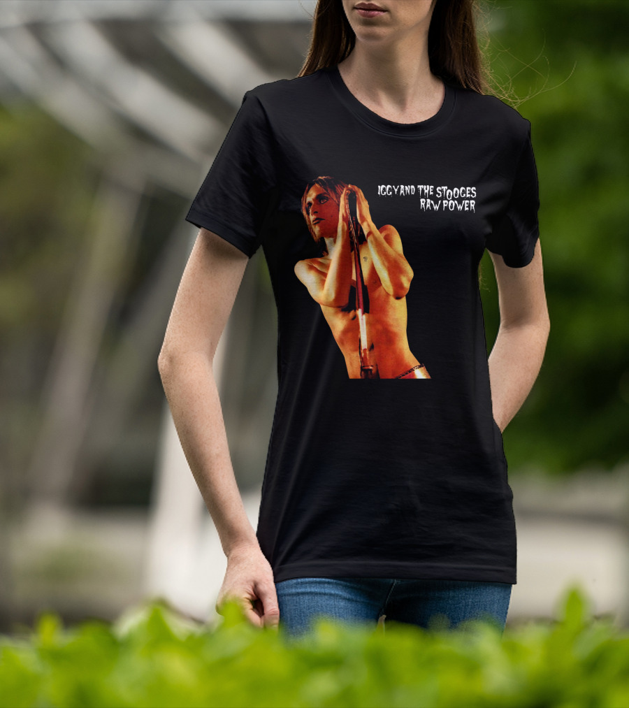 Iggy And The Stooges Raw Power Performance Image T-Shirt