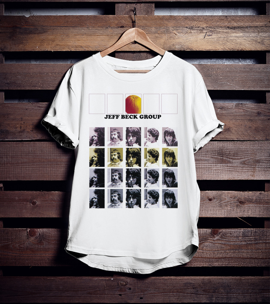 TJB 10 The Jeff Beck Group Retro Collage Portraits T-Shirt