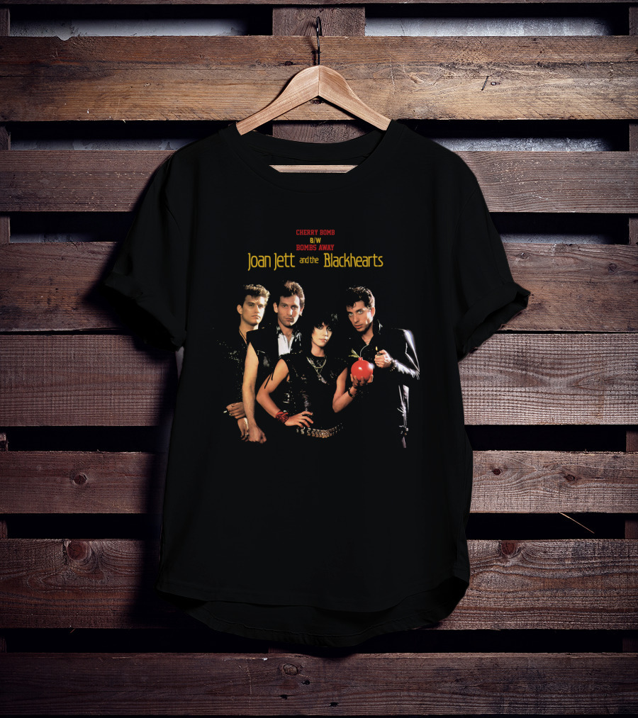 Joan Jett And The Blackhearts Cherry Bomb B/W Bombs Away T-Shirt