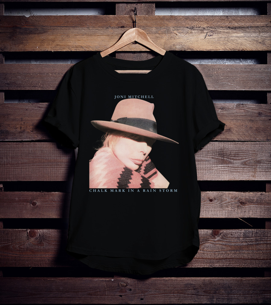 Joni Mitchell Chalk Mark In A Rain Storm Hat T-Shirt