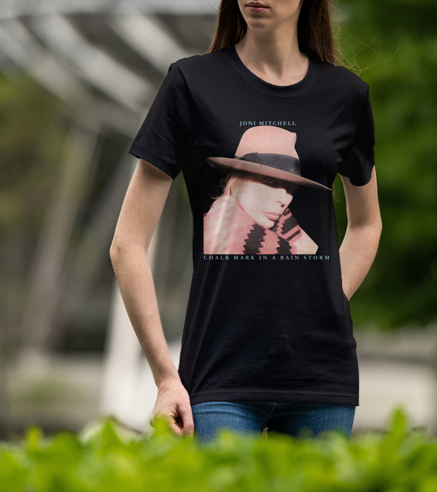 Joni Mitchell Chalk Mark In A Rain Storm Hat T-Shirt