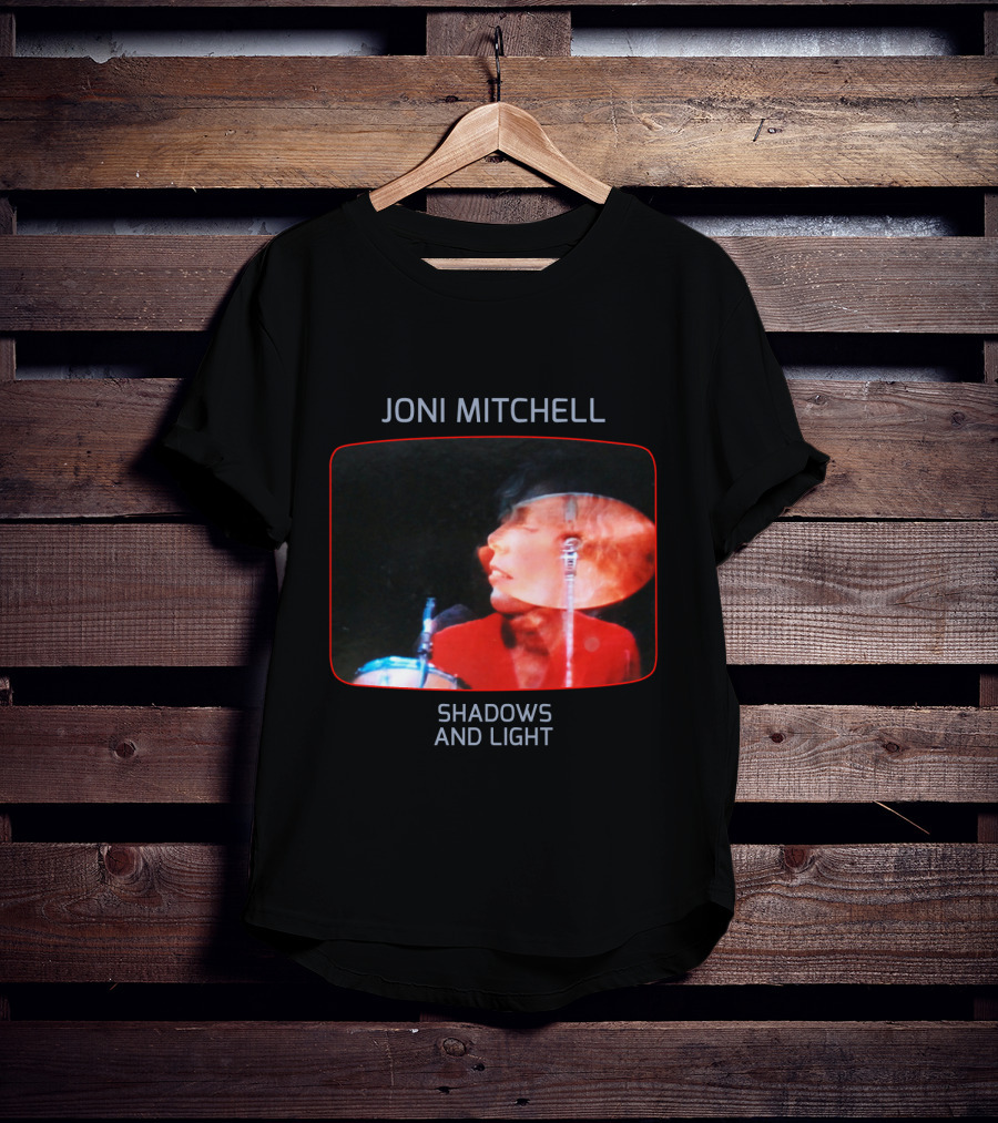 Joni Mitchell Shadows And Light Performance Album Cover Retro Music Art T-Shirt