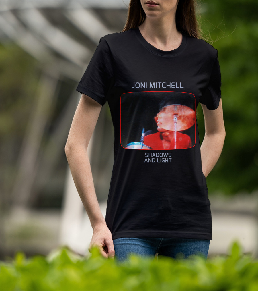 Joni Mitchell Shadows And Light Performance Album Cover Retro Music Art T-Shirt