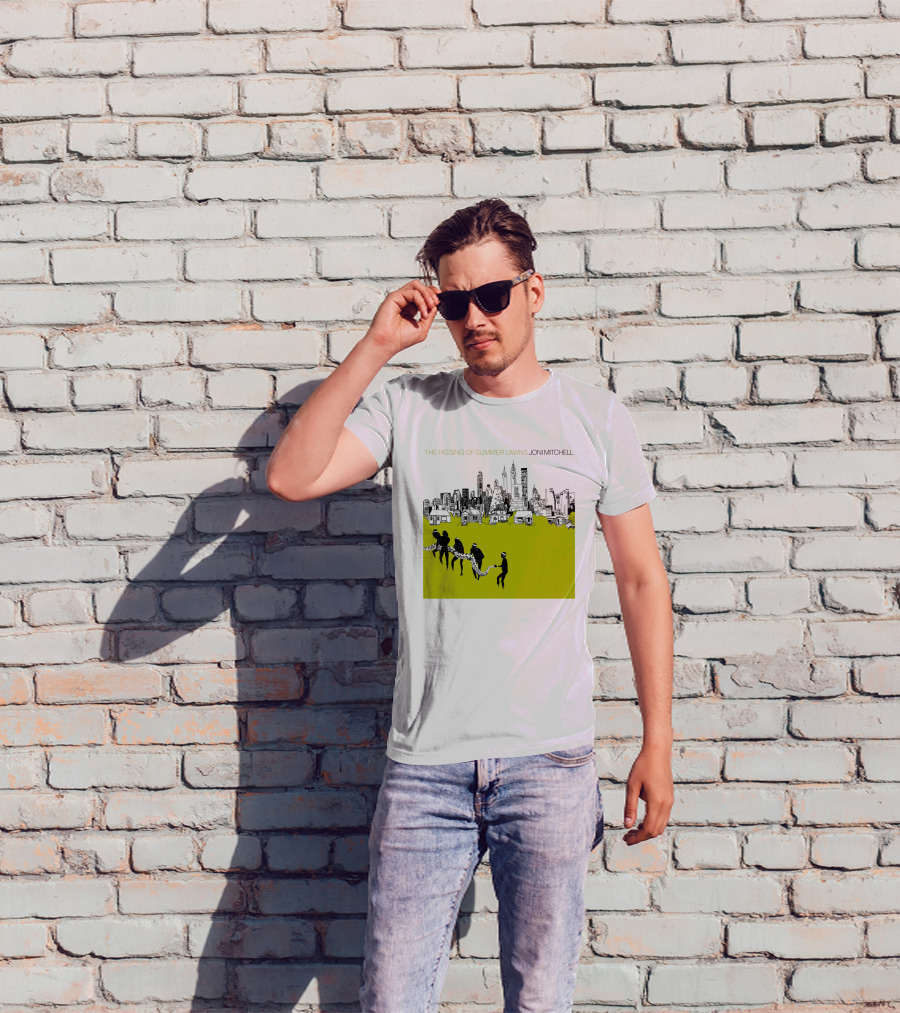 Joni Mitchell The Hissing Of Summer Lawns Cityscape Lawns T-Shirt