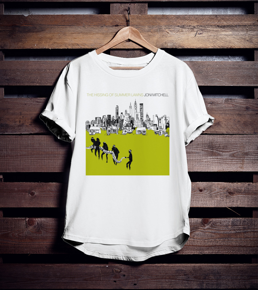 Joni Mitchell The Hissing Of Summer Lawns Cityscape Lawns T-Shirt