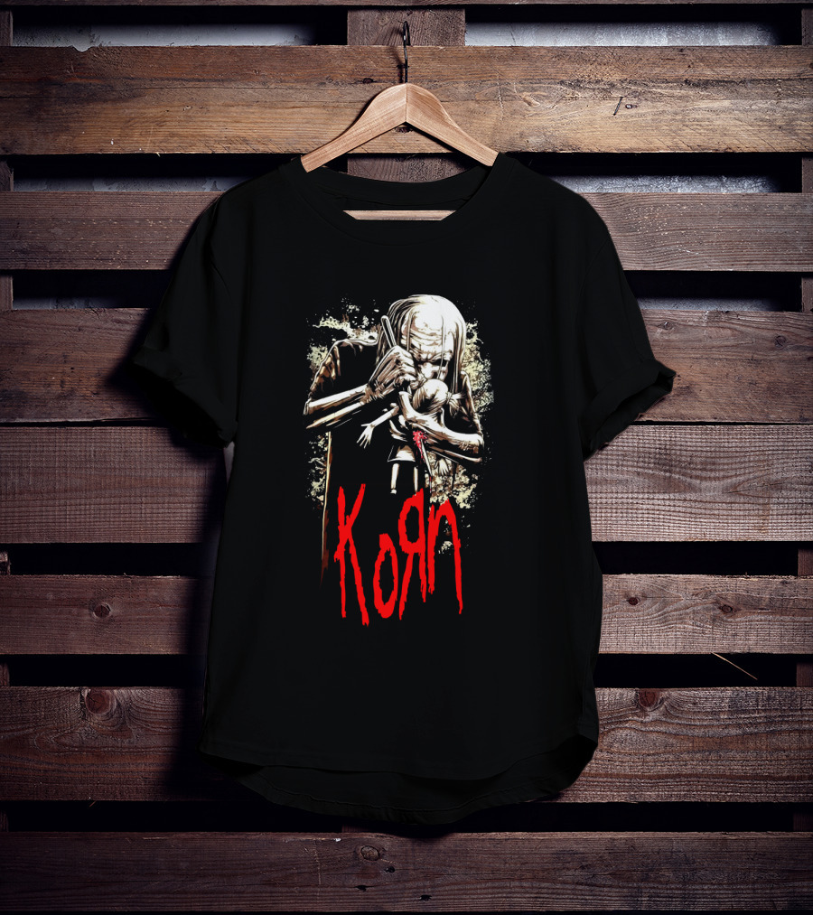Korn 03 Dark Figure Embrace Bold Red T-Shirt