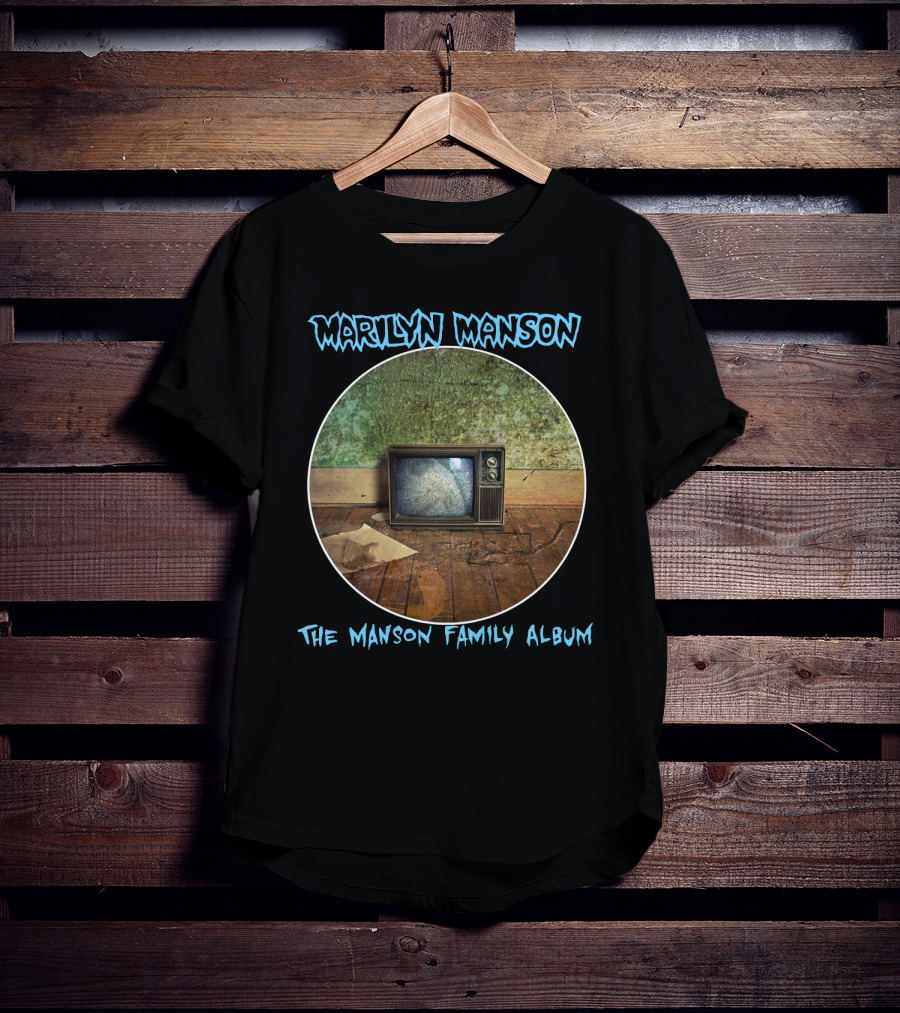 Marilyn Manson The Manson Family Album Vintage Television T-Shirt
