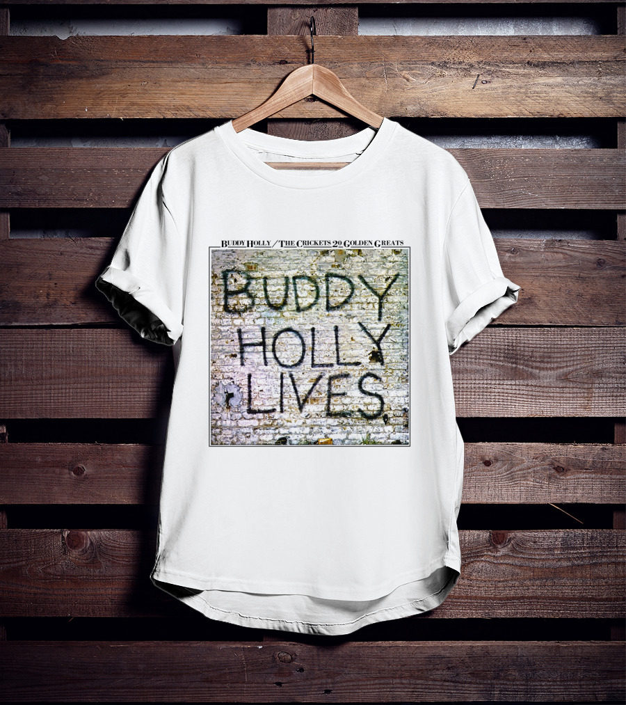 Buddy Holly The Crickets Buddy Holly Lives 20 Golden Greats T-Shirt
