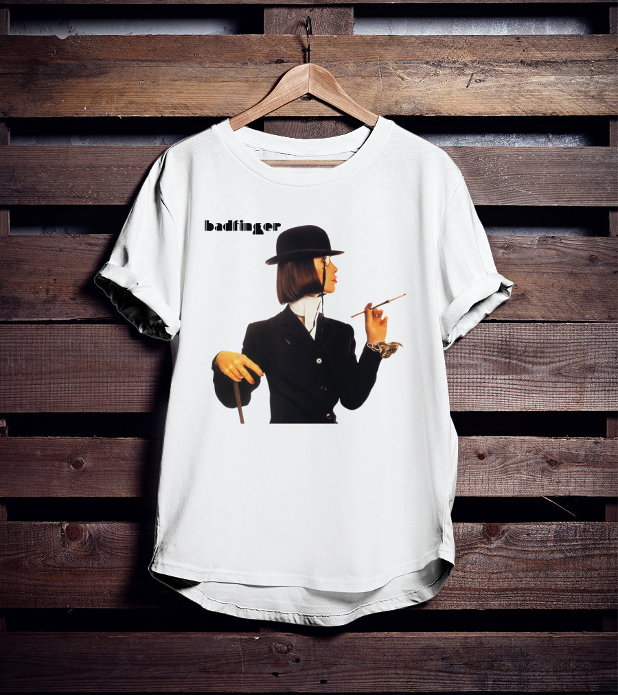 Badfinger Bowler Hat And Cigarette Holder Woman T-Shirt