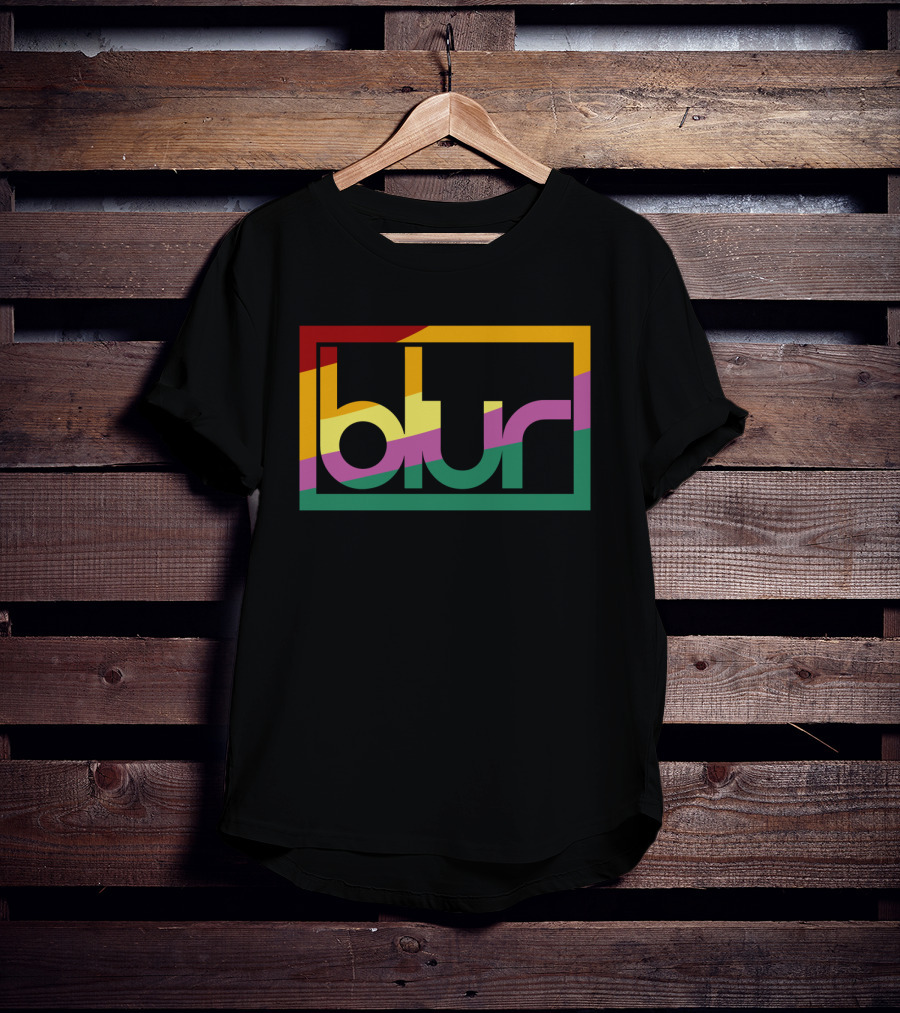 Blur 05 – Retro Spectrum Prism T-Shirt