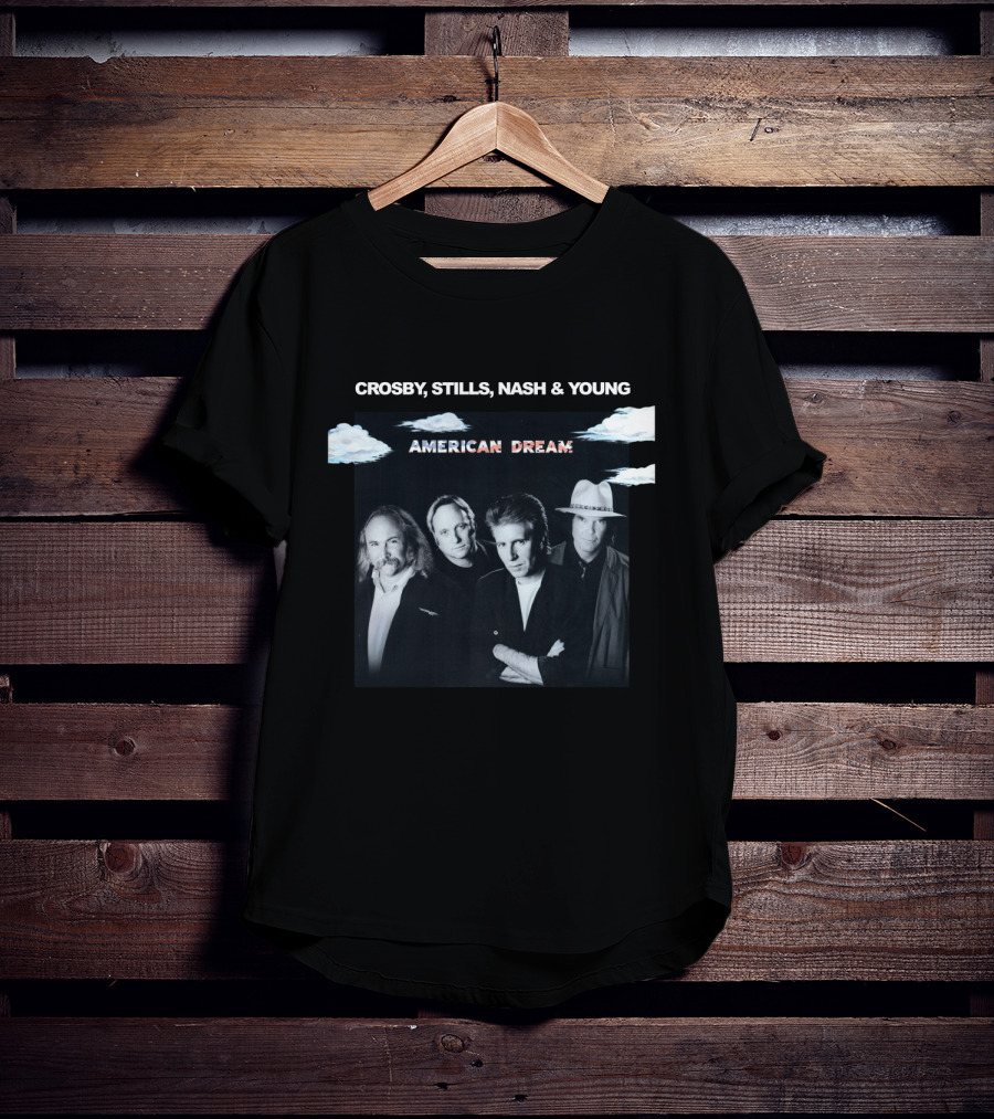 Crosby, Stills, Nash And Young American Dream 06 Album Cover Clouds Image T-Shirt