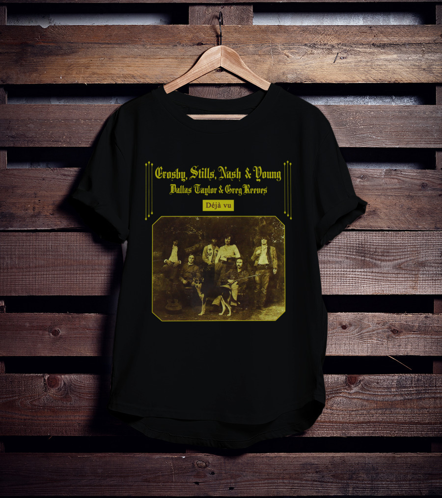Crosby, Stills, Nash And Young Dallas Taylor And Greg Reeves Déjà Vu T-Shirt