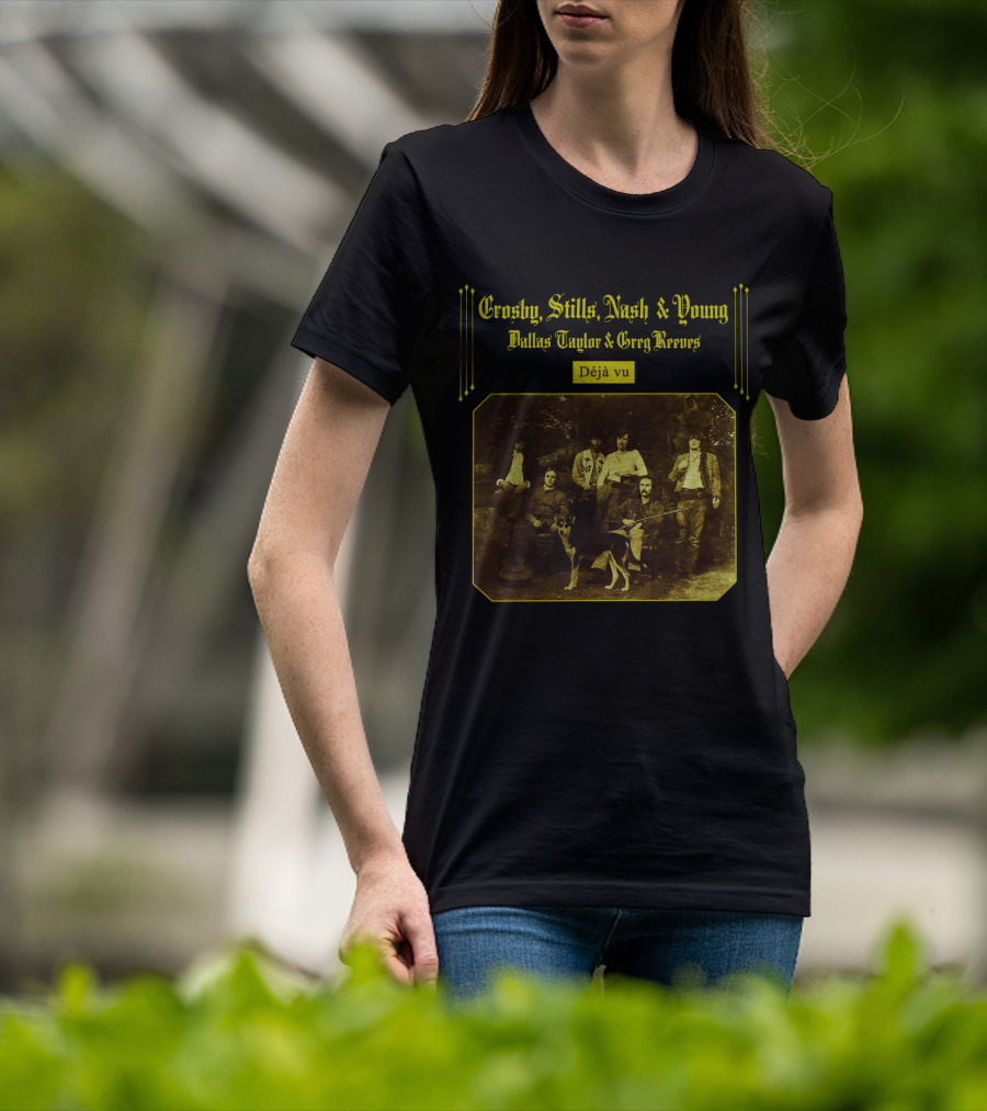 Crosby, Stills, Nash And Young Dallas Taylor And Greg Reeves Déjà Vu T-Shirt