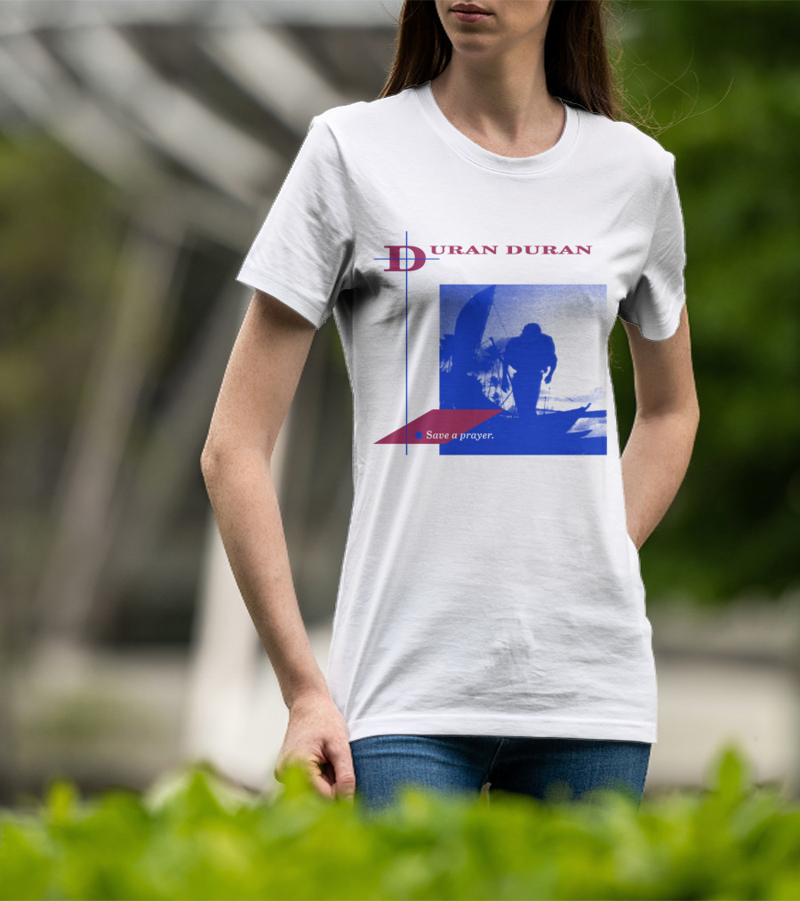 Duran Duran Save A Prayer Blue Abstract T-Shirt