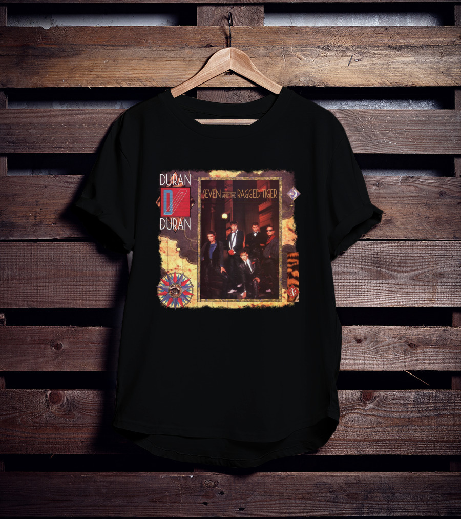 Duran Duran Seven And The Ragged Tiger Vintage Album Cover Art T-Shirt