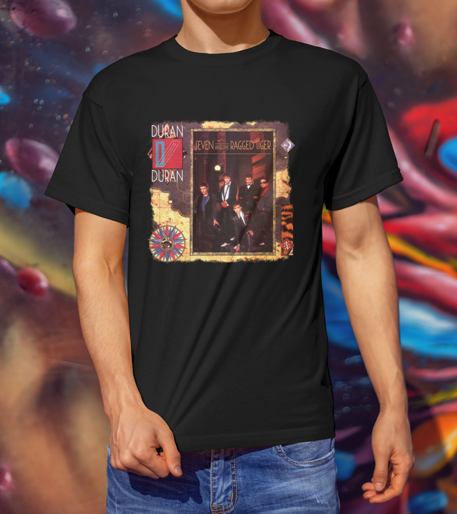 Duran Duran Seven And The Ragged Tiger Vintage Album Cover Art T-Shirt