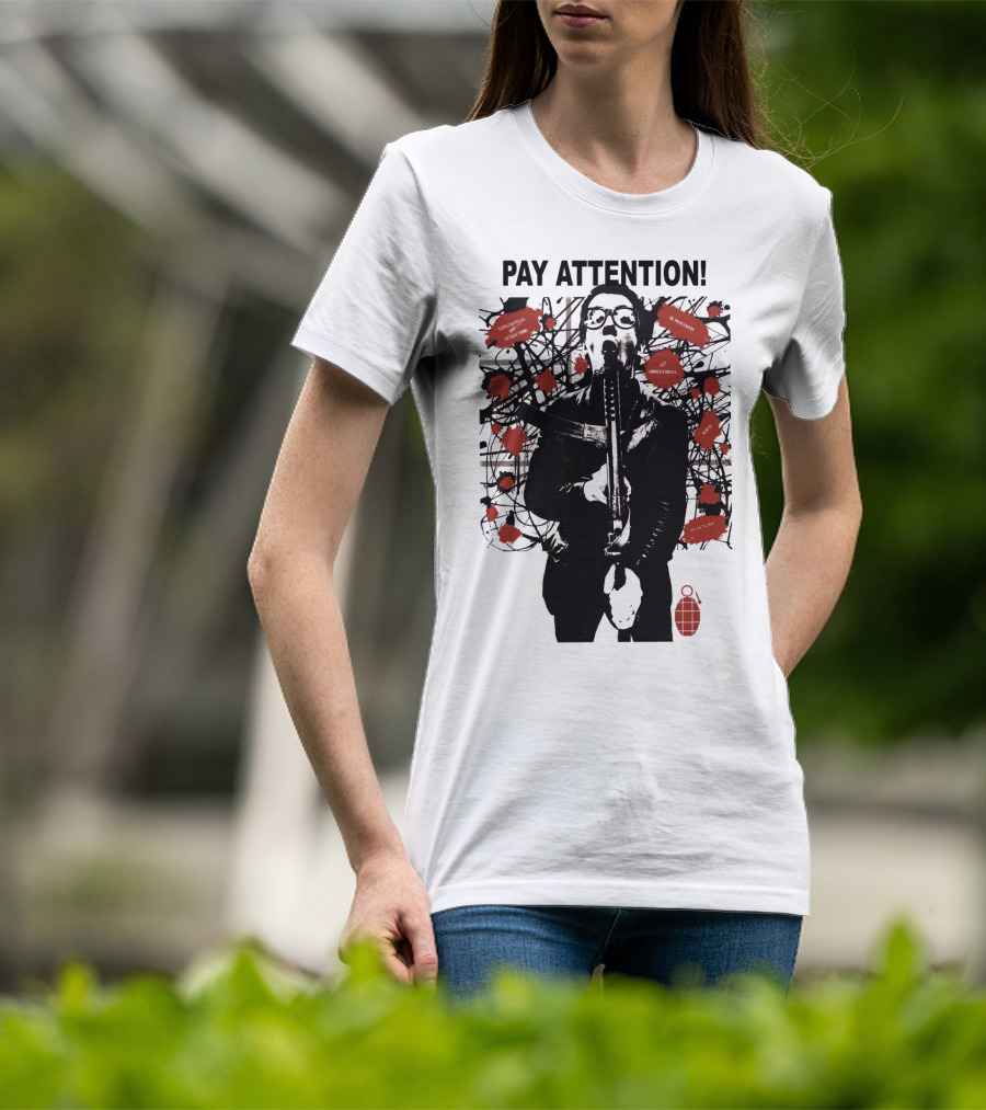 Pay Attention EVCTL 15 Amplified Warnings Get Angry New Frenzy T-Shirt