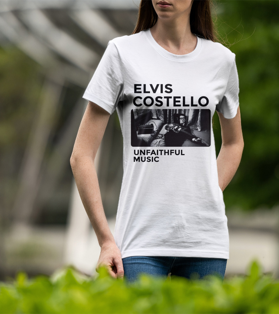 Elvis Costello Unfaithful Music Album Cover Image T-Shirt