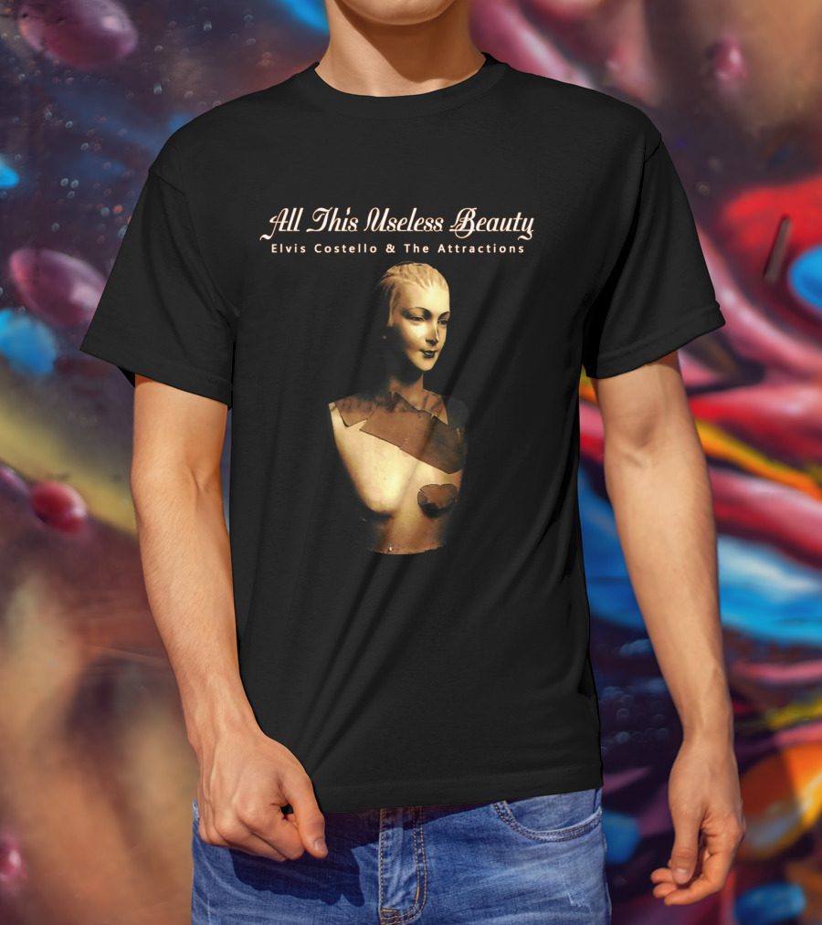 All This Useless Beauty Elvis Costello And The Attractions Mannequin Bust T-Shirt