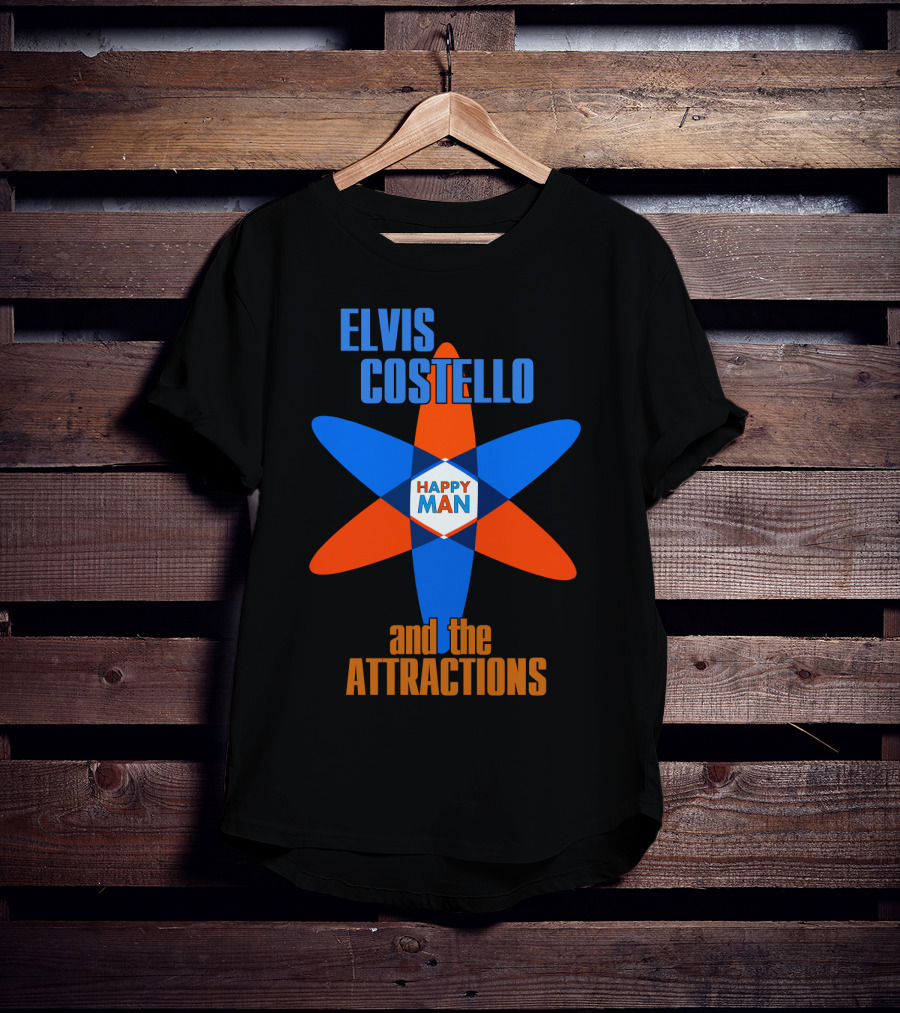 Elvis Costello And The Attractions Happy Man T-Shirt