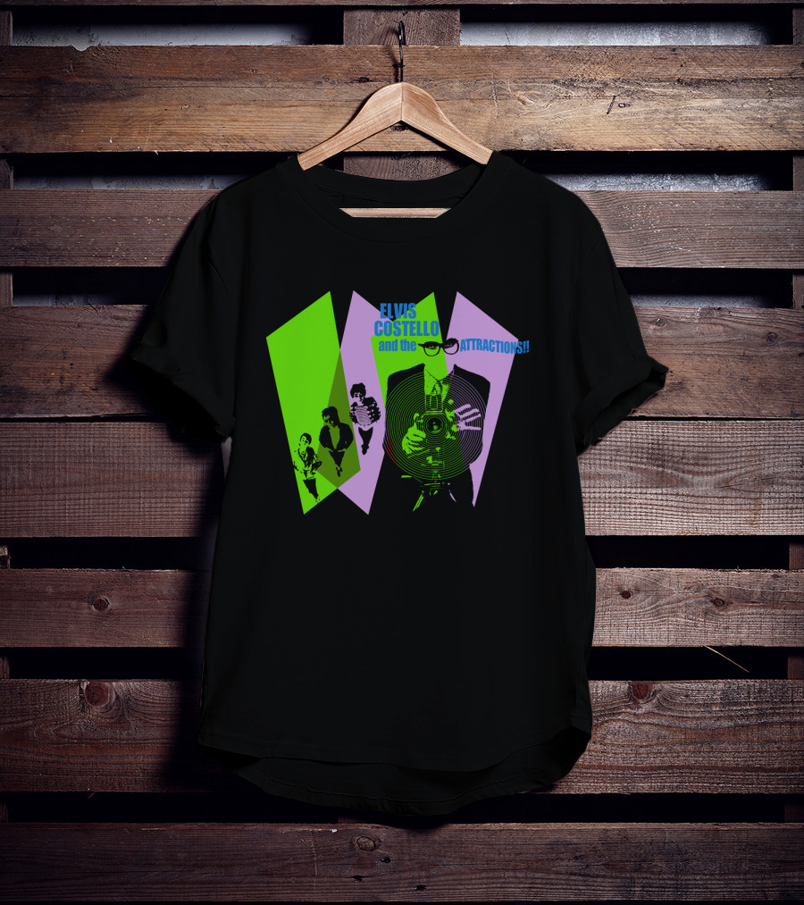 Elvis Costello And The Attractions Camera T-Shirt