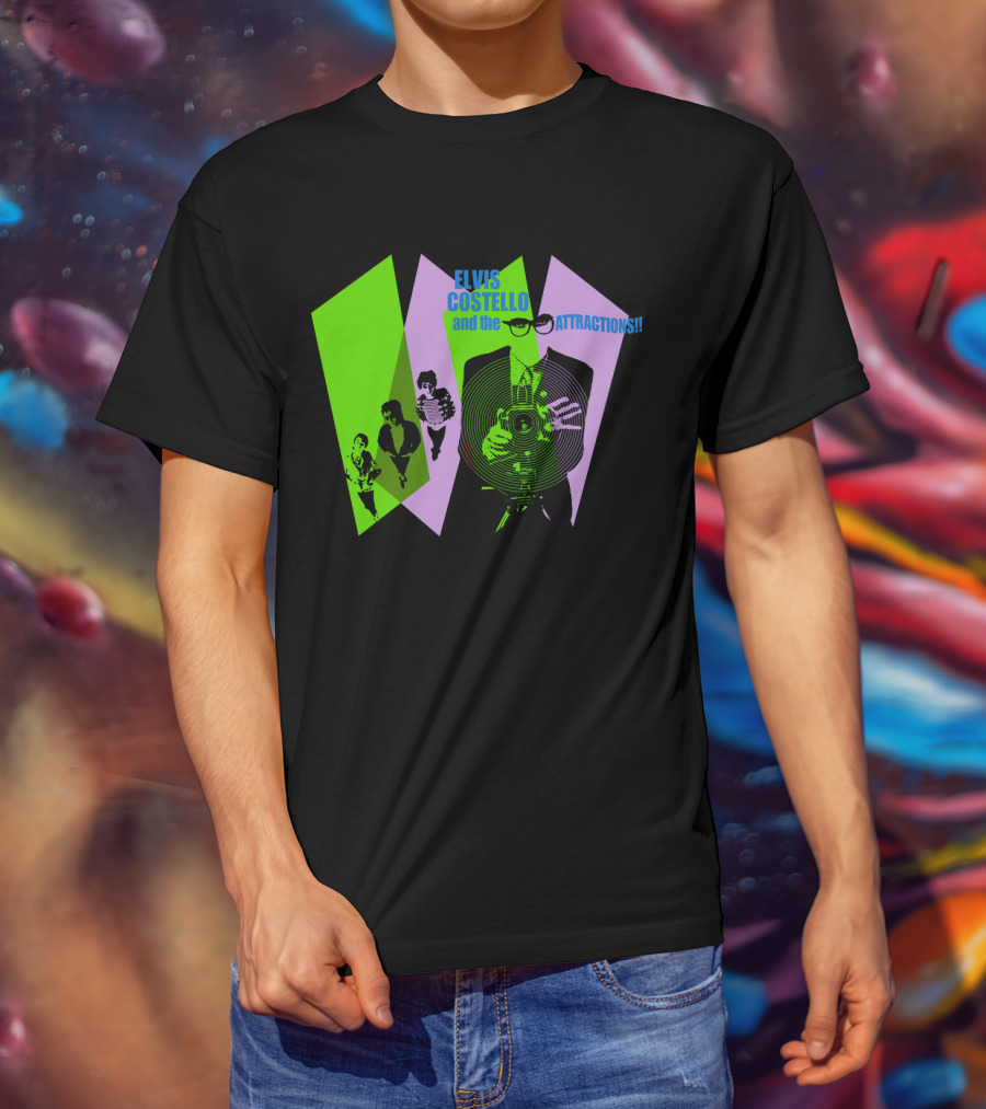 Elvis Costello And The Attractions Camera T-Shirt