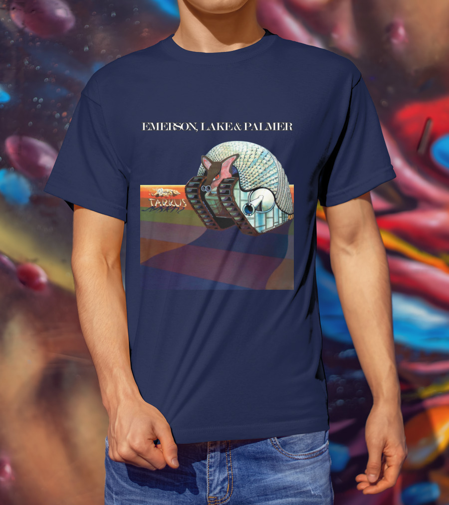 Emerson, Lake And Palmer Tarkus 12 Album Cover T-Shirt