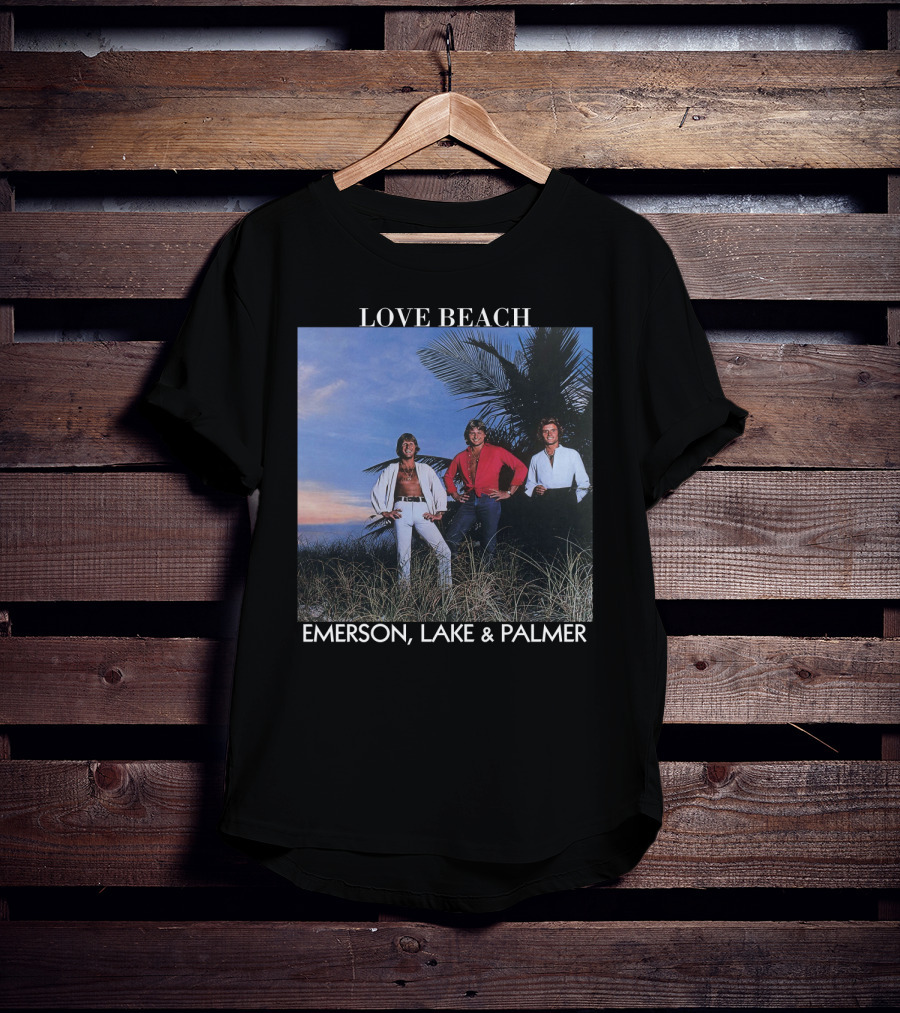 Love Beach Emerson Lake And Palmer Album Cover T-Shirt