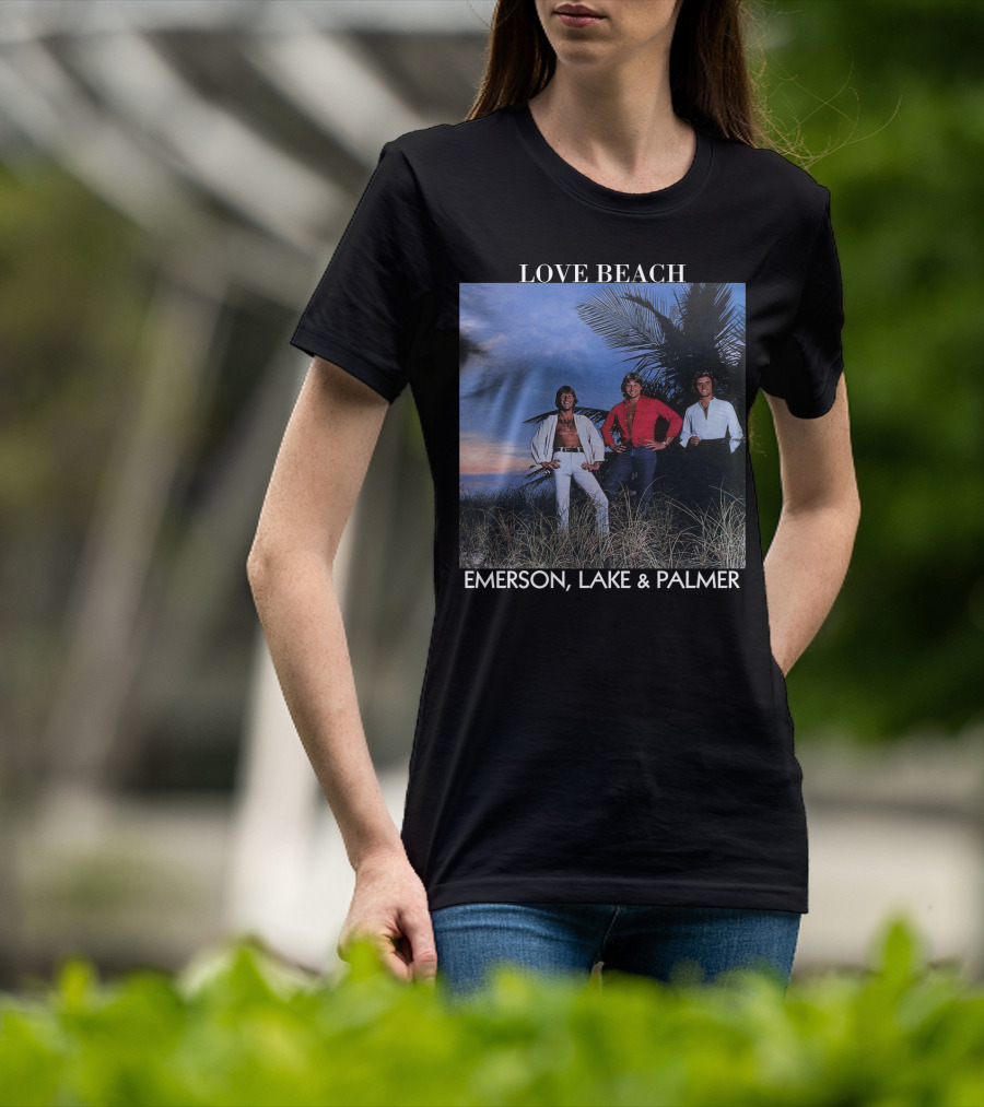 Love Beach Emerson Lake And Palmer Album Cover T-Shirt