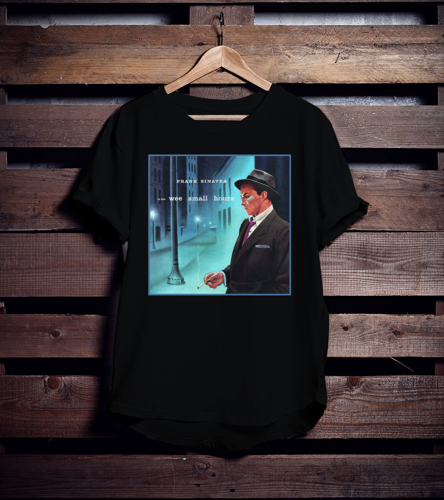 Frank Sinatra In The Wee Small Hours Classic Album Cover Smoking Night Scene T-Shirt