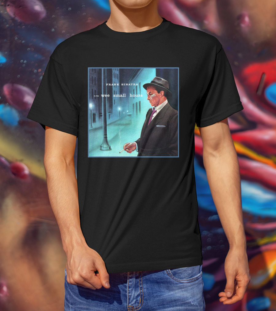 Frank Sinatra In The Wee Small Hours Classic Album Cover Smoking Night Scene T-Shirt