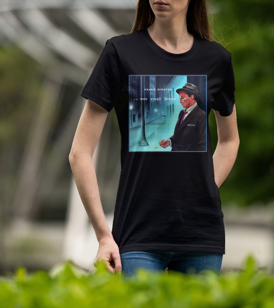 Frank Sinatra In The Wee Small Hours Classic Album Cover Smoking Night Scene T-Shirt