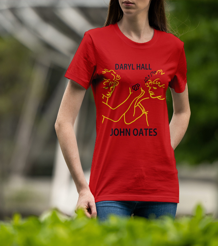 Daryl Hall And John Oates Neon Outline Duo T-Shirt