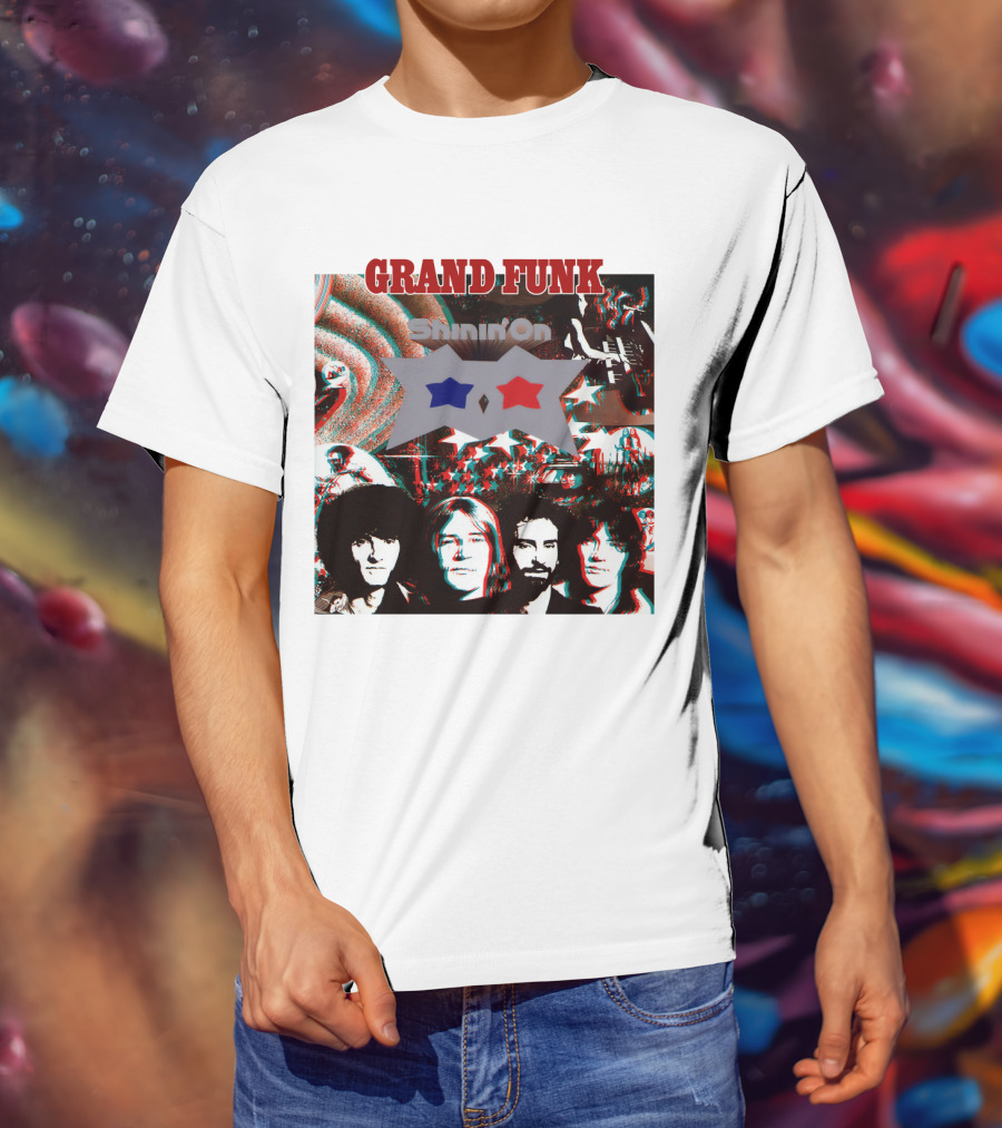 Grand Funk Shinin' On Album Cover Collage 04 T-Shirt