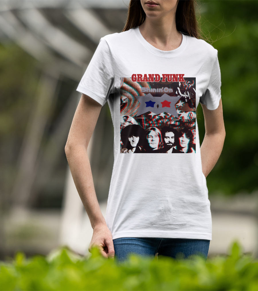Grand Funk Shinin' On Album Cover Collage 04 T-Shirt