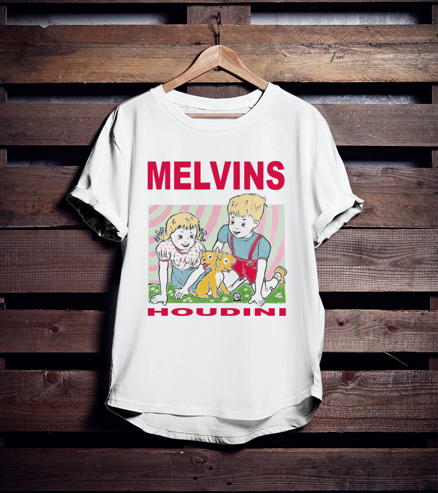 Melvins Houdini Twins With Puppies T-Shirt