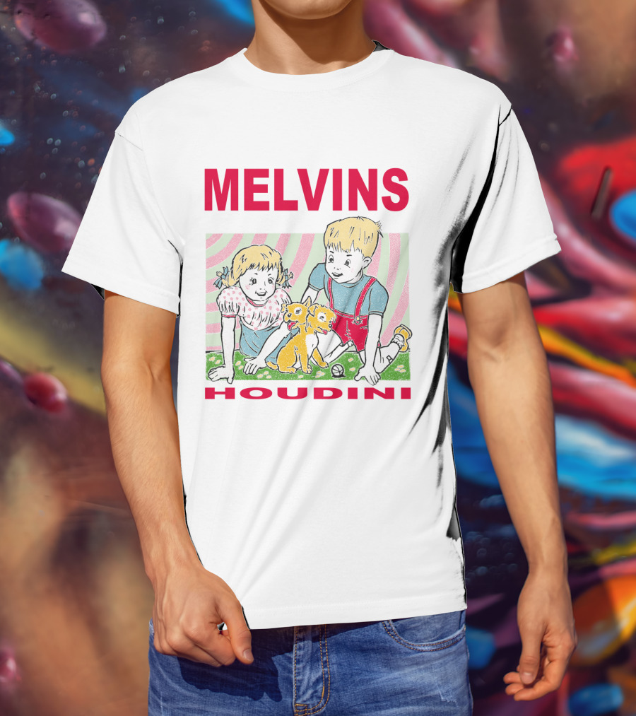 Melvins Houdini Twins With Puppies T-Shirt