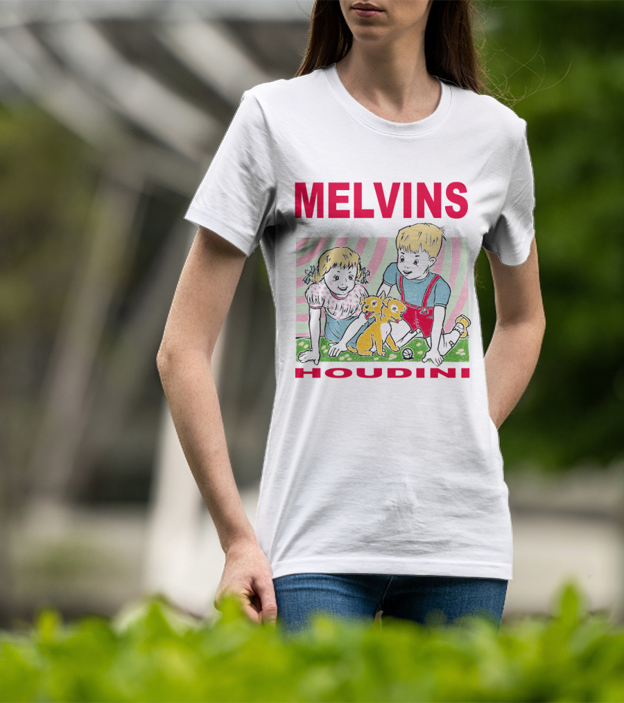 Melvins Houdini Twins With Puppies T-Shirt