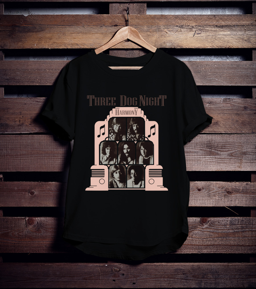 Three Dog Night Harmony Album Cover T-Shirt